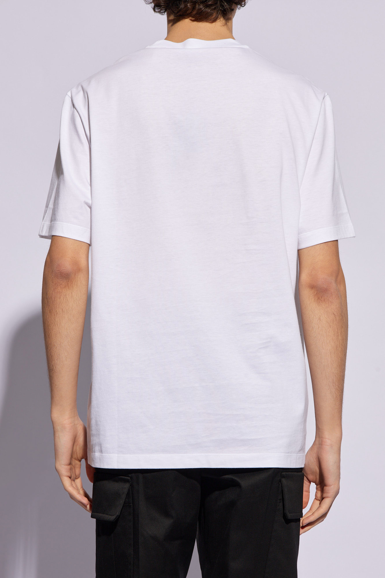 【関税込み】Versace ホワイト La Colonna Tシャツ Versace White 'La Colonna' T-Shirt - ShopStyle